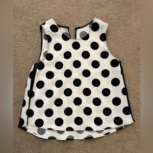 ZARA POLKA DOT SILK BLOUSE